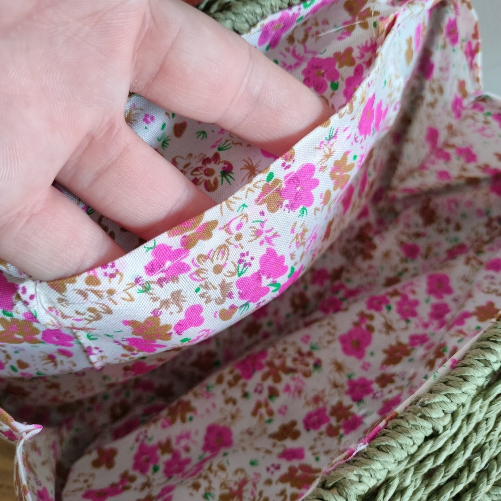 Boho Rattan Structured Bag - Picture 5 of 16